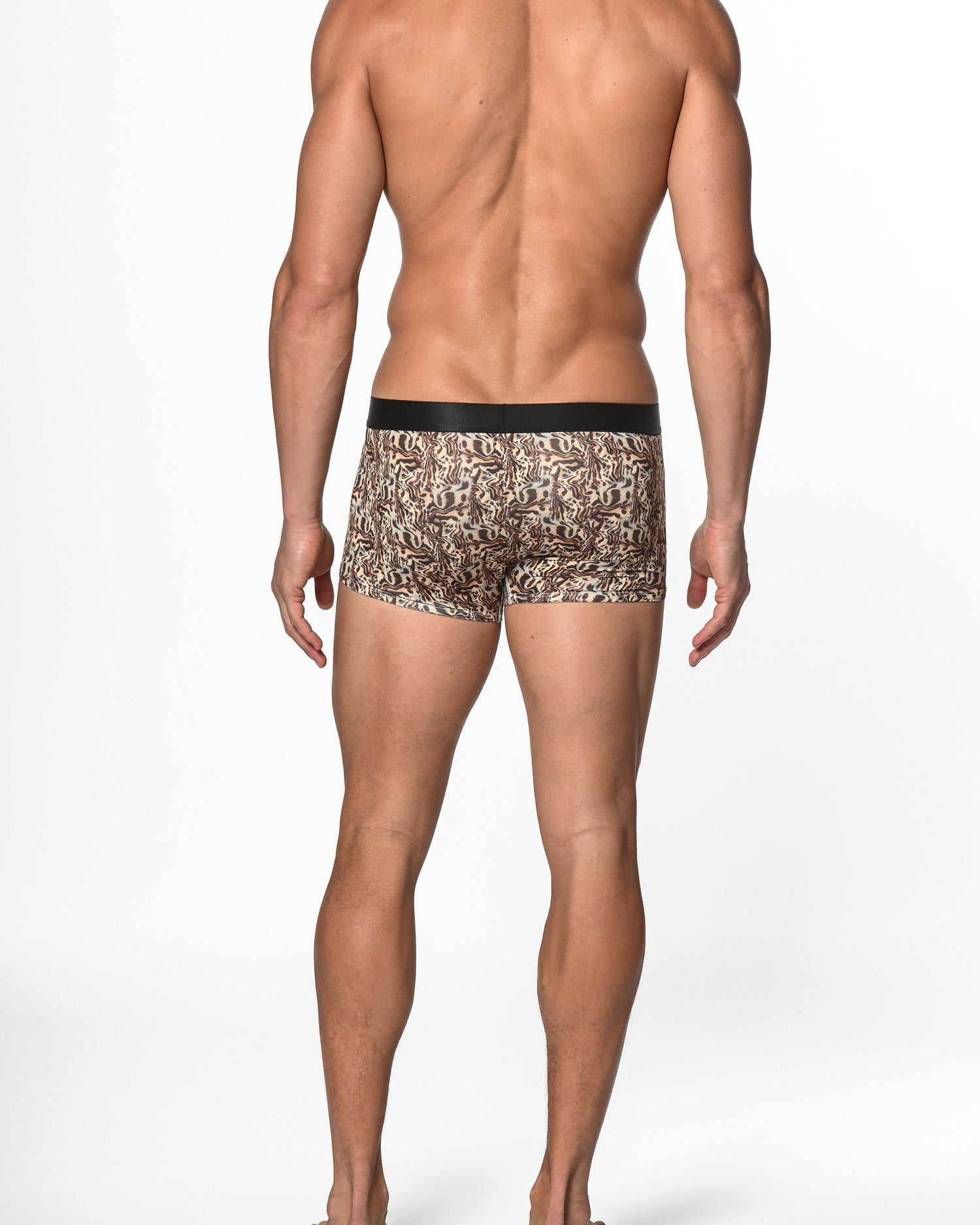 BROWN/KHAKI SAFARI RECYCLED POLYESTER/ELASTANE TRUNK ST-20512