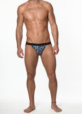 BLUE/SKY SQUARES RECYCLED POLYESTER/ELASTANE JOCKSTRAP ST-20810