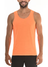 NEON ORANGE SPINE LASER CUT TANK TOP ST-255