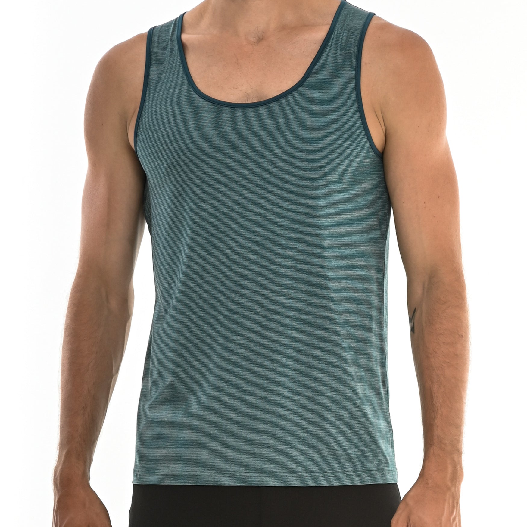 TURQUOISE MICRO MESH PERFORMANCE TANK TOP ST-257