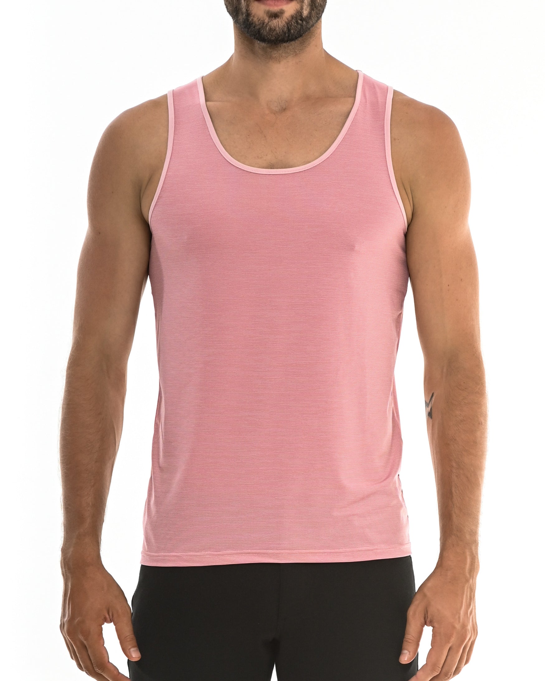 RED MICRO MESH PERFORMANCE TANK TOP ST-257
