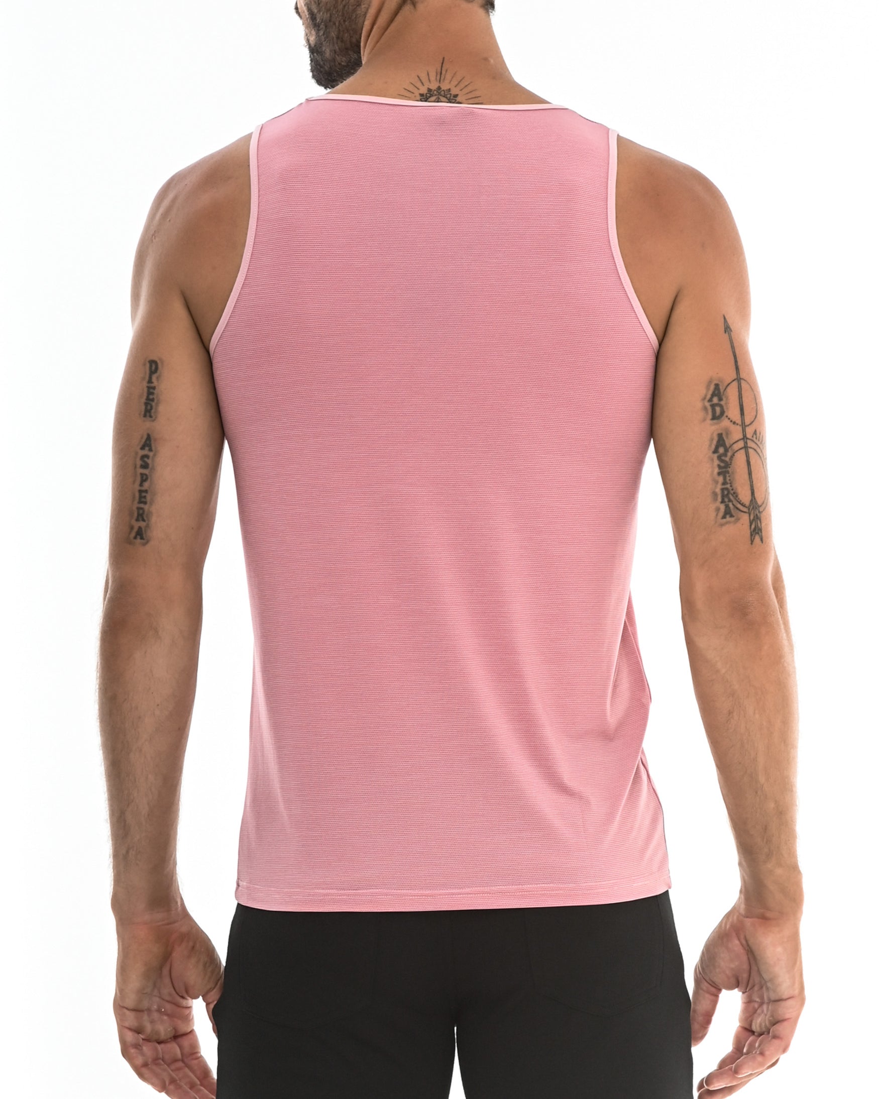 RED MICRO MESH PERFORMANCE TANK TOP ST-257