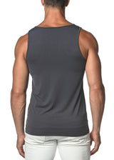GREY TECHNO MESH STRETCH PERFORMANCE TANK TOP  ST-275