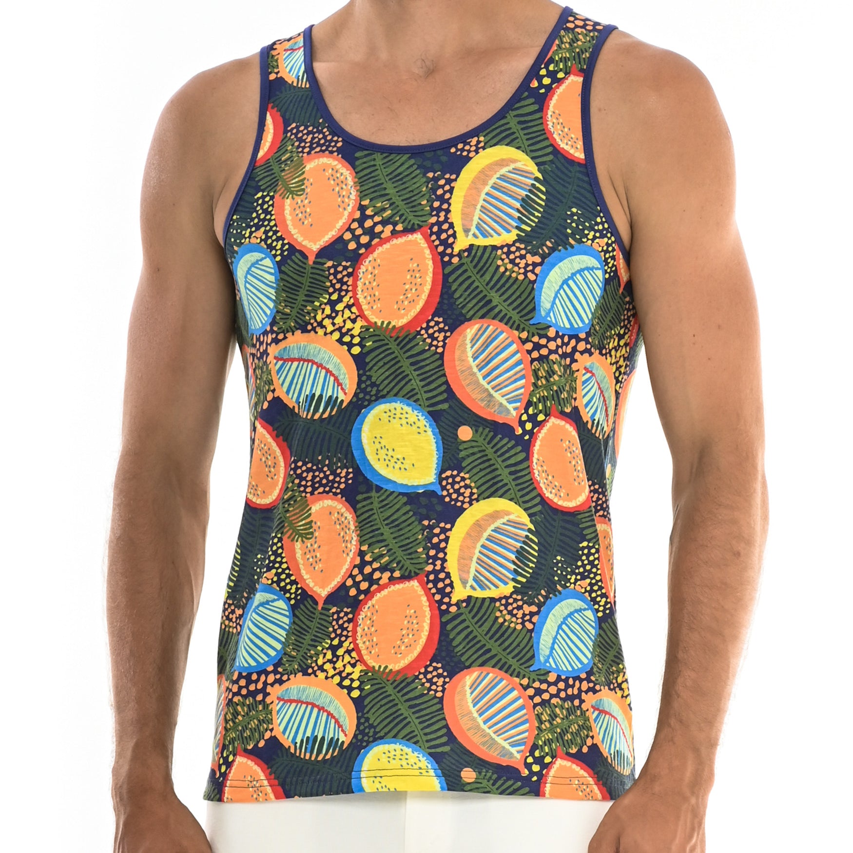 LEMON/LIME SPRUCE JERSEY KNIT TANK TOP ST-458 Final Sale