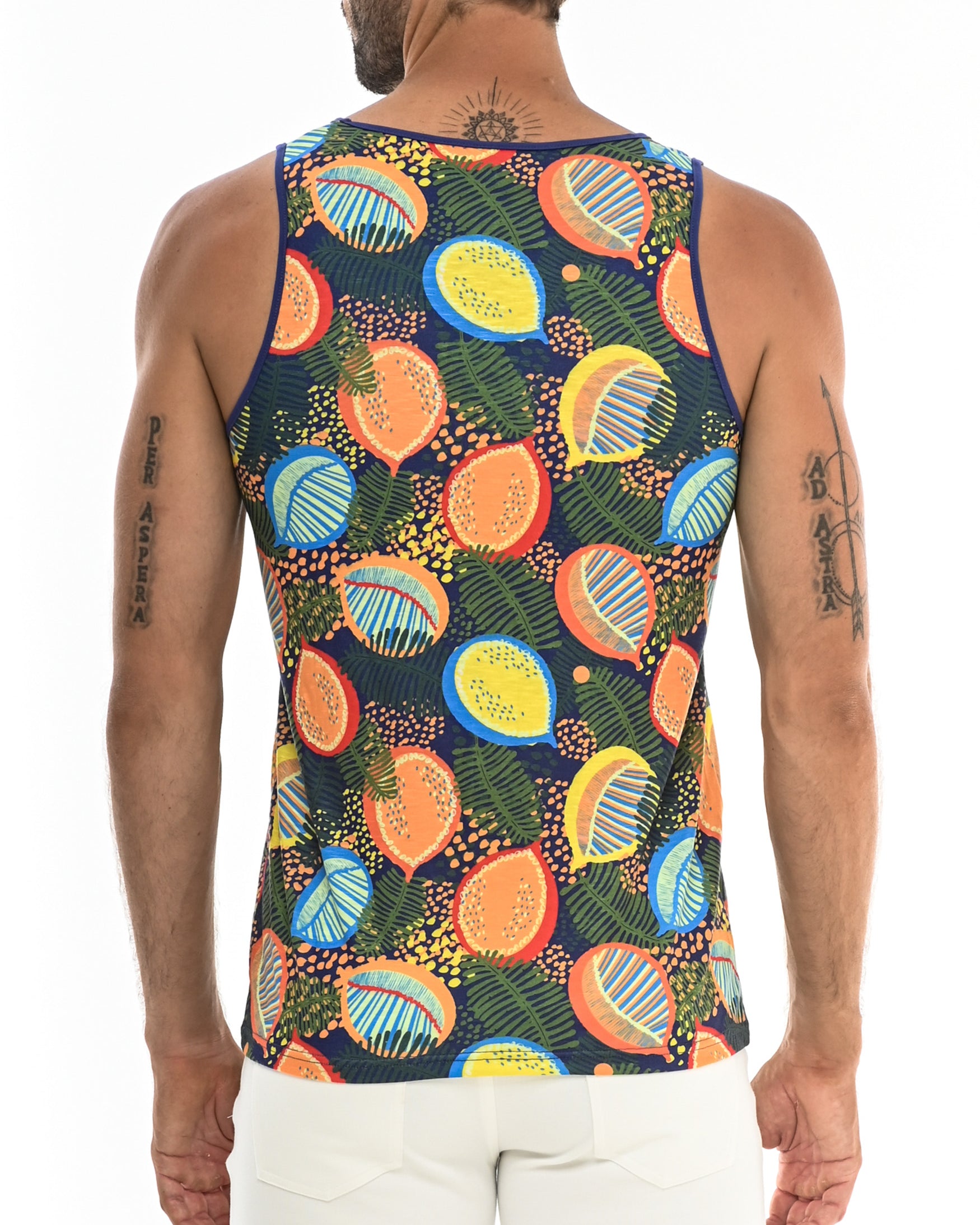 LEMON/LIME SPRUCE JERSEY KNIT TANK TOP ST-458 Final Sale