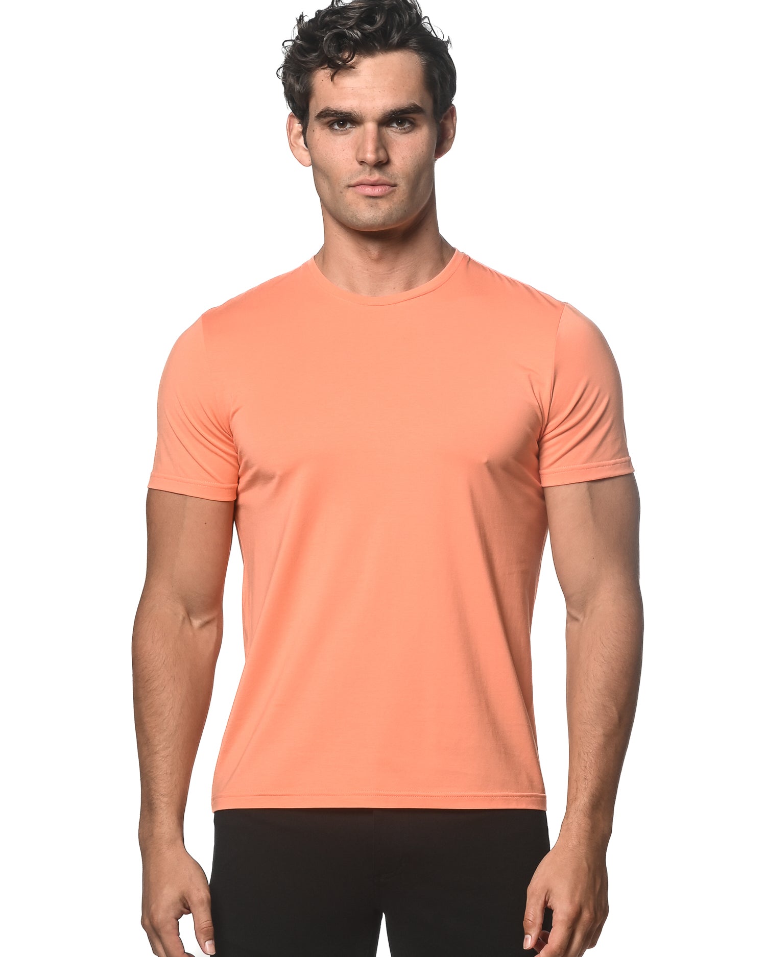 PEACHY CREW NECK SHORT SLEEVE JERSEY T-SHIRT ST-74
