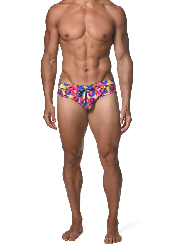 FUCHSIA/ROYAL HEX FREESTYLE SWIM BRIEF  ST-8000-88