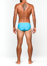 AZURE SOLID FREESTYLE SWIM BRIEF W/ REMOVABLE CUP ST-8000