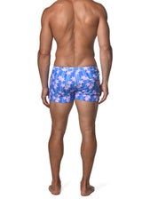 SAPPHIRE/PINK STARS COAST SWIM SHORT  ST-8007-51