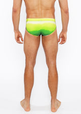 GREEN GRADIENT PRINTED SWIM BRIEF ST-8021-06