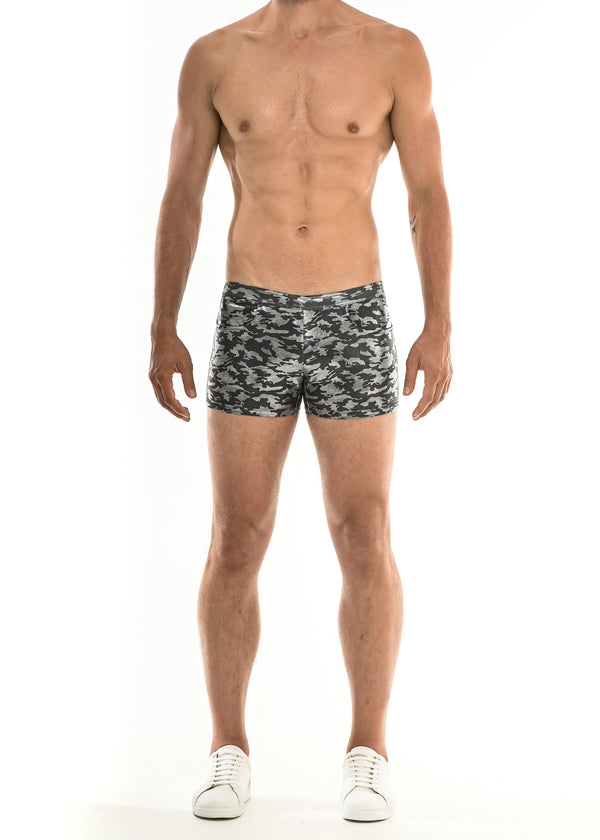 BLACK/SILVER METALLIC CAMO 3" SHORT ST-9006 Final Sale