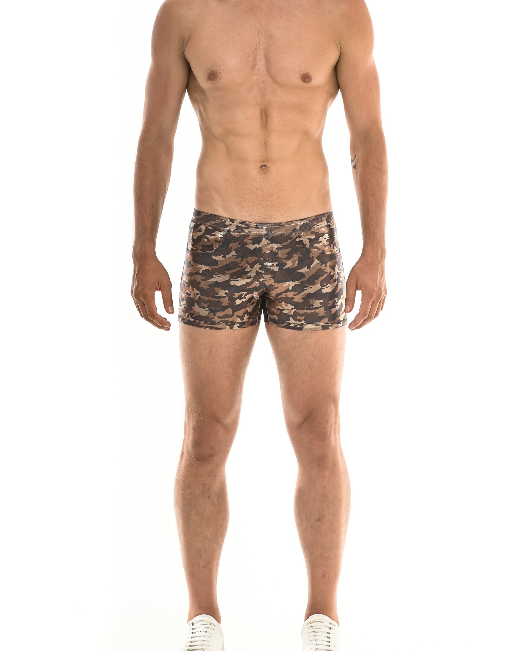 COPPER/GOLD METALLIC CAMO 3" SHORTS ST-9006 Final Sale