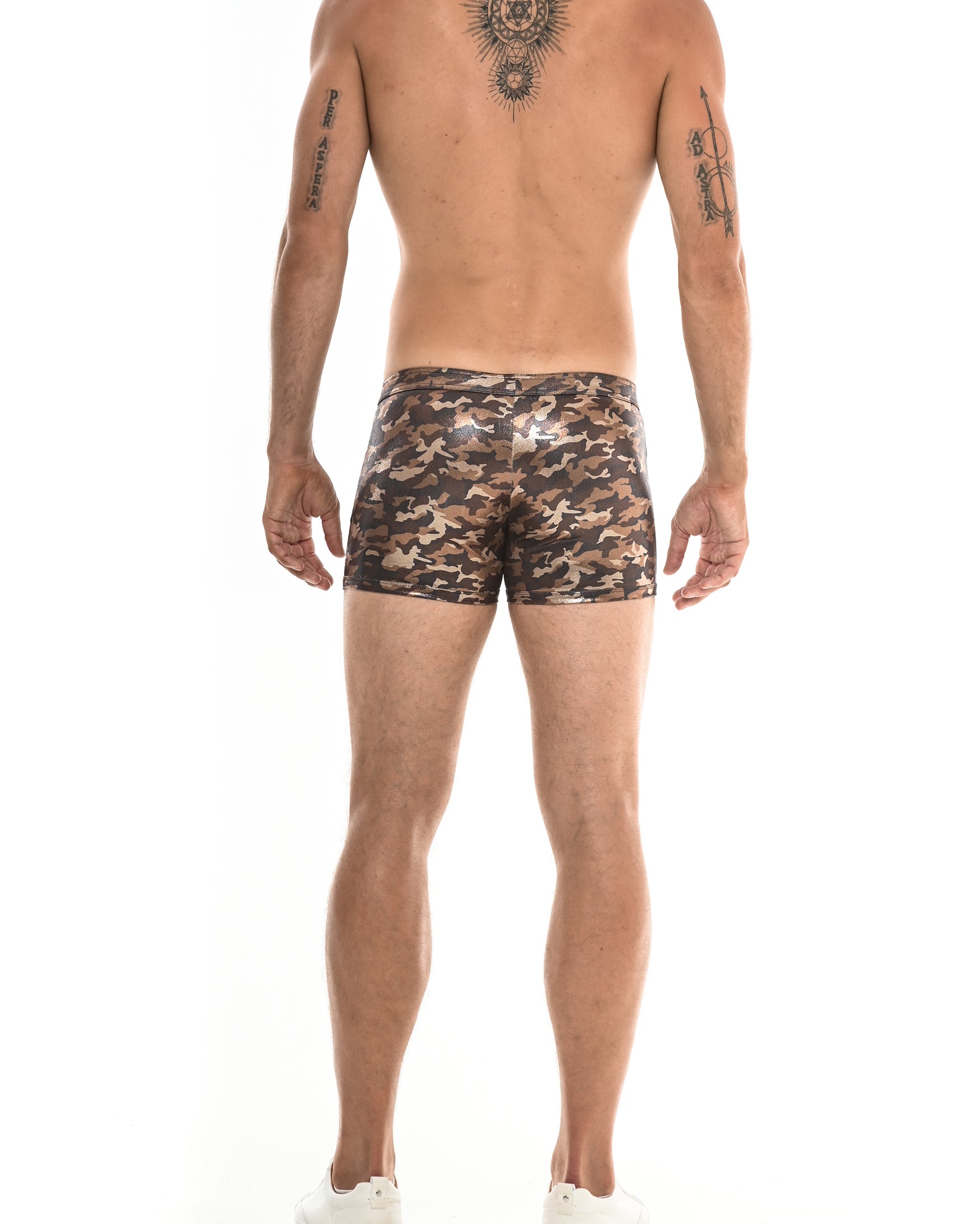 COPPER/GOLD METALLIC CAMO 3" SHORTS ST-9006 Final Sale