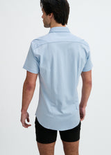MYSTIC SOLID STRETCH JERSEY KNIT SHORT SLEEVE SHIRT ST-963-05