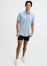 MYSTIC SOLID STRETCH JERSEY KNIT SHORT SLEEVE SHIRT ST-963-05