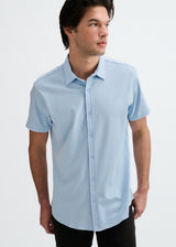MYSTIC SOLID STRETCH JERSEY KNIT SHORT SLEEVE SHIRT ST-963-05