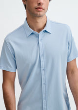 MYSTIC SOLID STRETCH JERSEY KNIT SHORT SLEEVE SHIRT ST-963-05