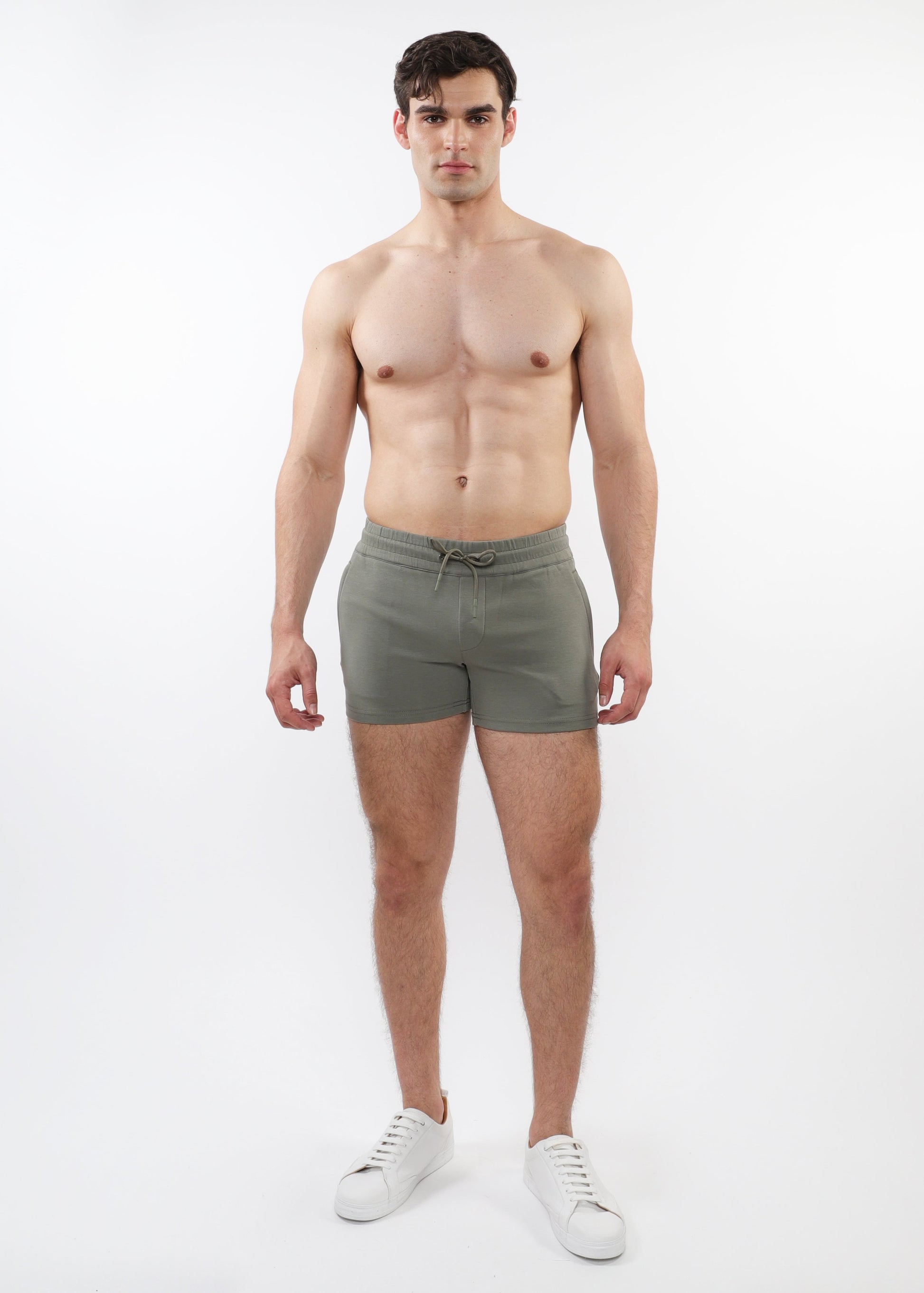LEAF 3.5" INSEAM STRETCH KNIT GYM SHORTS ST-10511