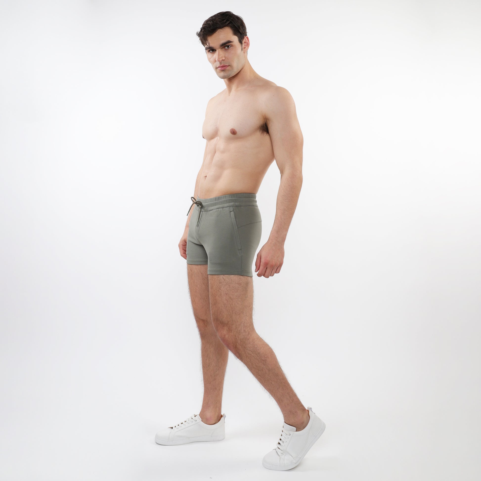 LEAF 3.5" INSEAM STRETCH KNIT GYM SHORTS ST-10511
