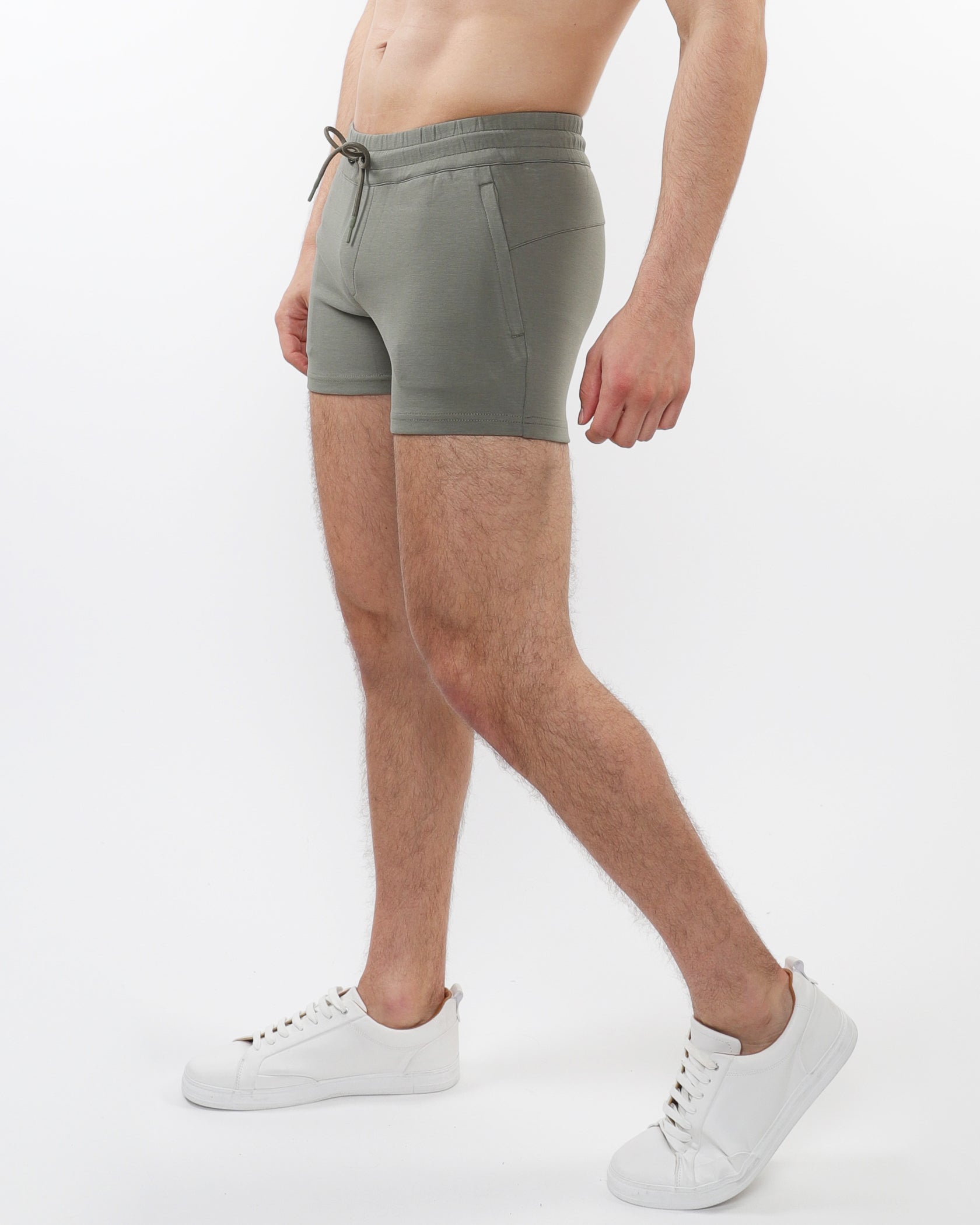 LEAF 3.5" INSEAM STRETCH KNIT GYM SHORTS ST-10511