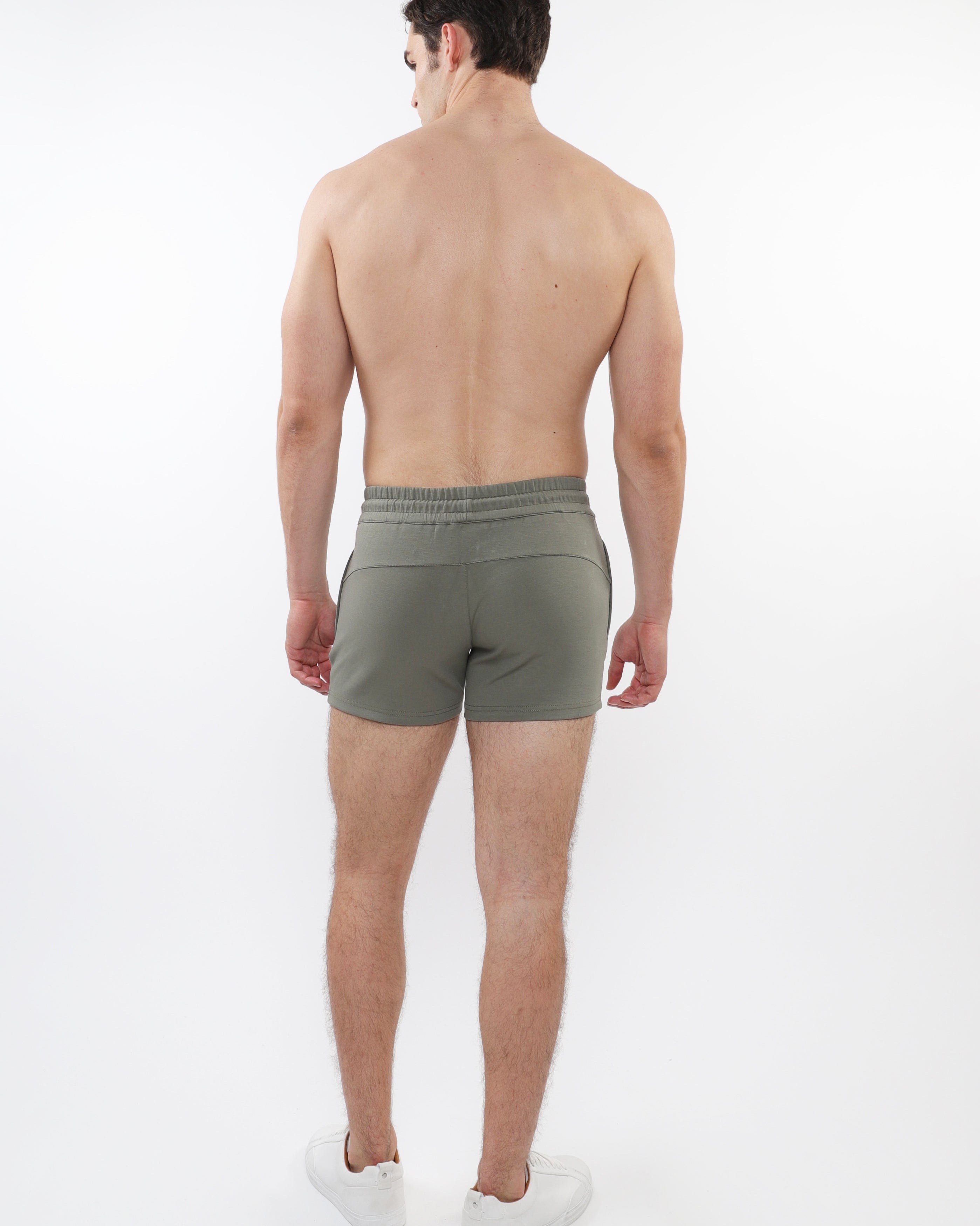 LEAF 3.5" INSEAM STRETCH KNIT GYM SHORTS ST-10511