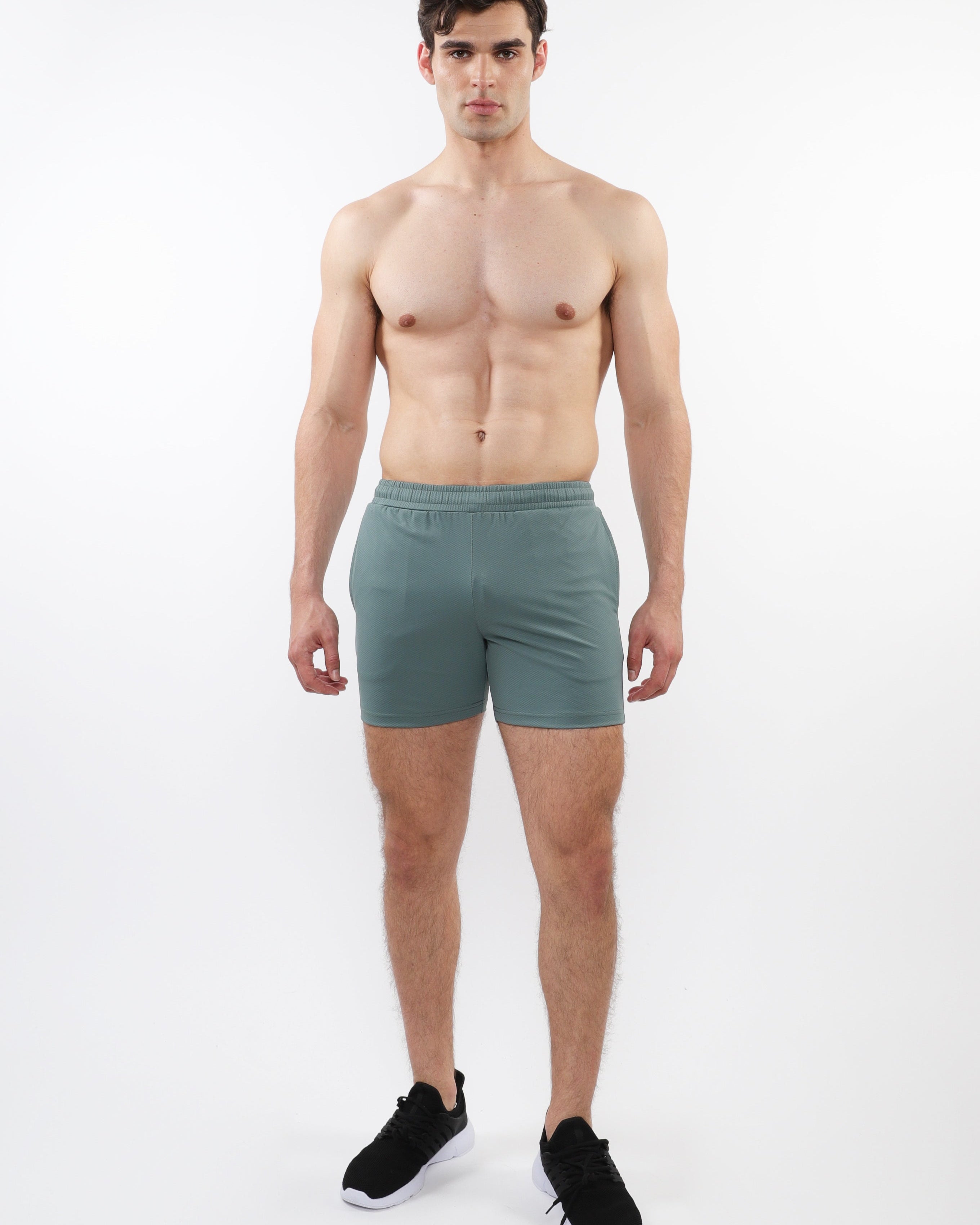 FERN TEXTURED MESH STRETCH PERFORMANCE SHORTS ST-1466-93