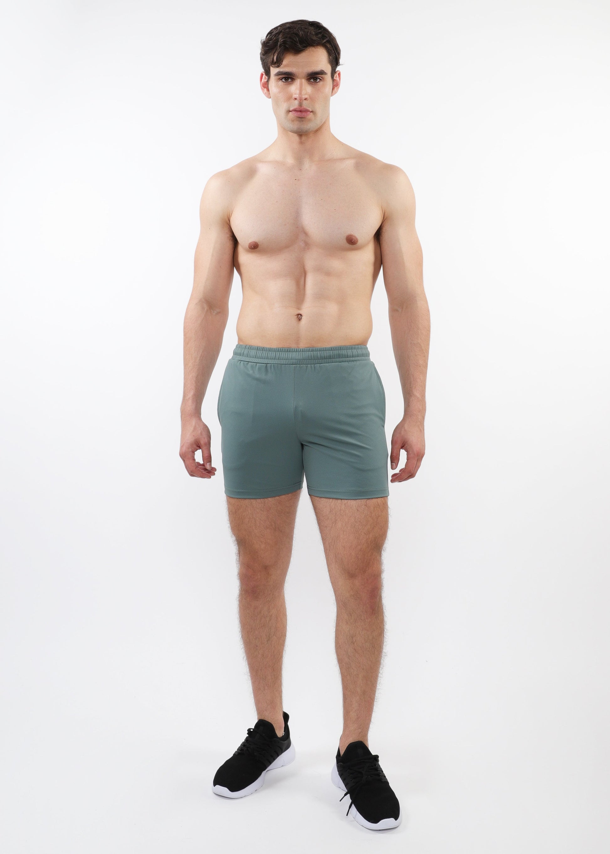 FERN TEXTURED MESH STRETCH PERFORMANCE SHORTS ST-1466-93