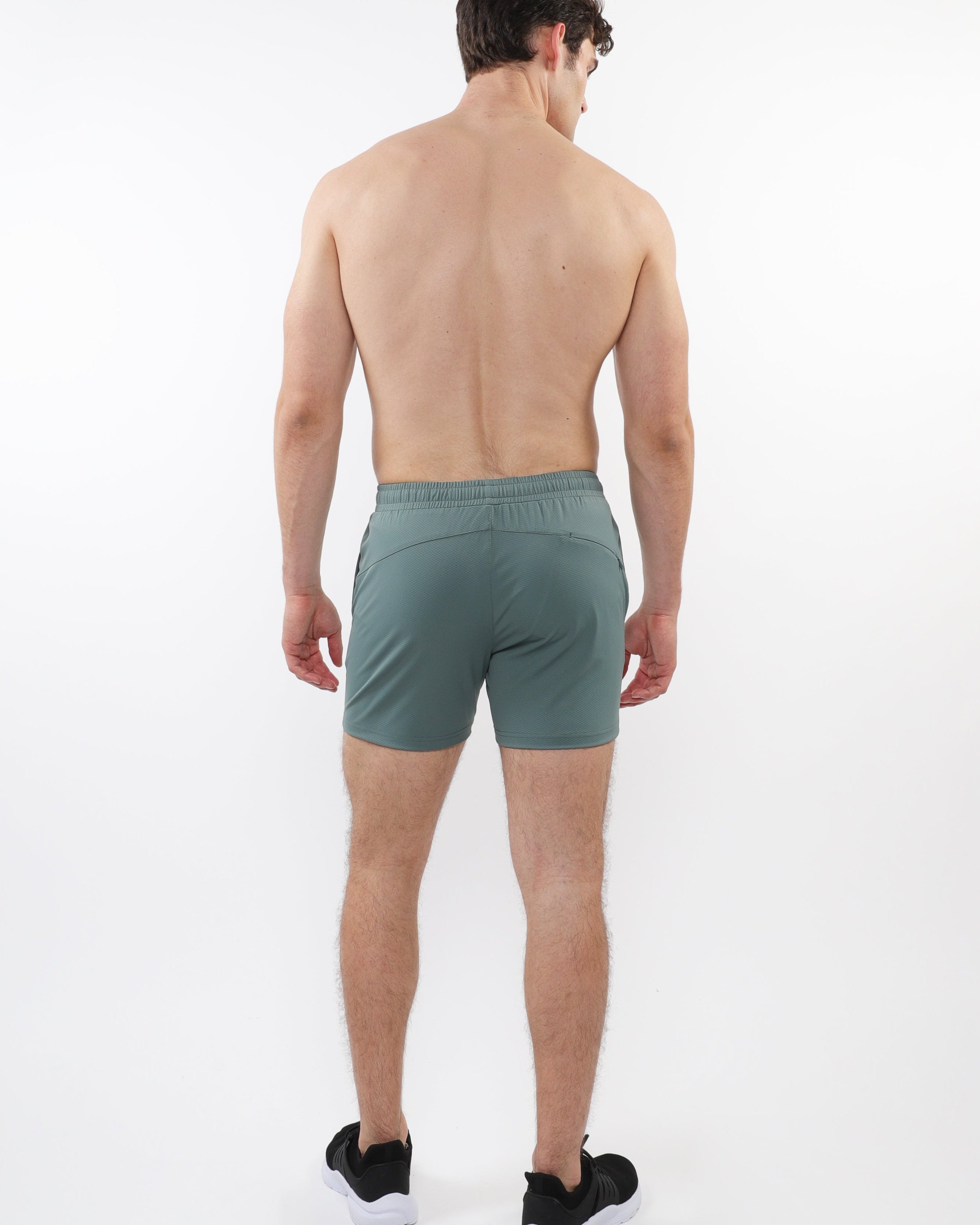 FERN TEXTURED MESH STRETCH PERFORMANCE SHORTS ST-1466-93