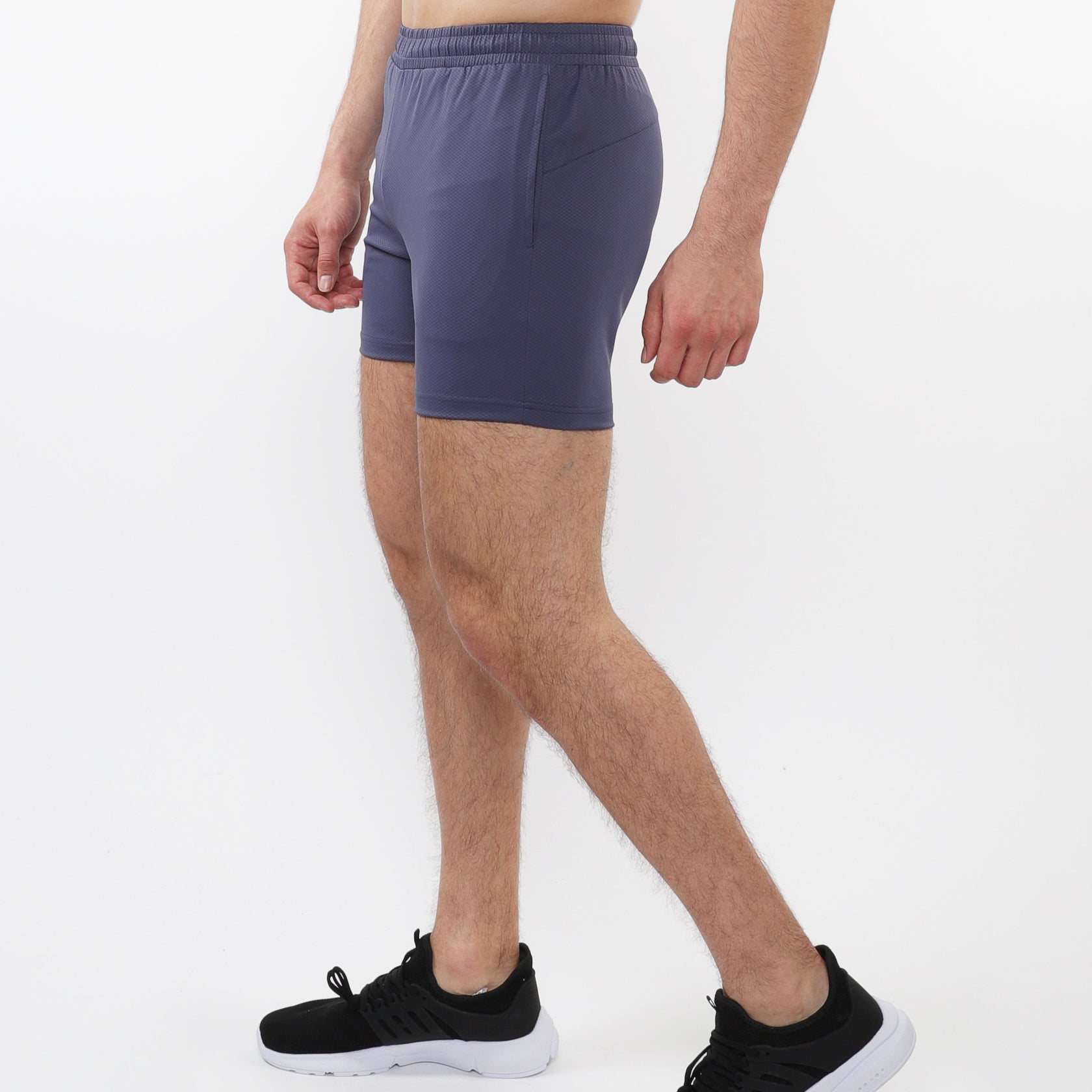 SLATE TEXTURED MESH STRETCH PERFORMANCE SHORTS ST-1466-93