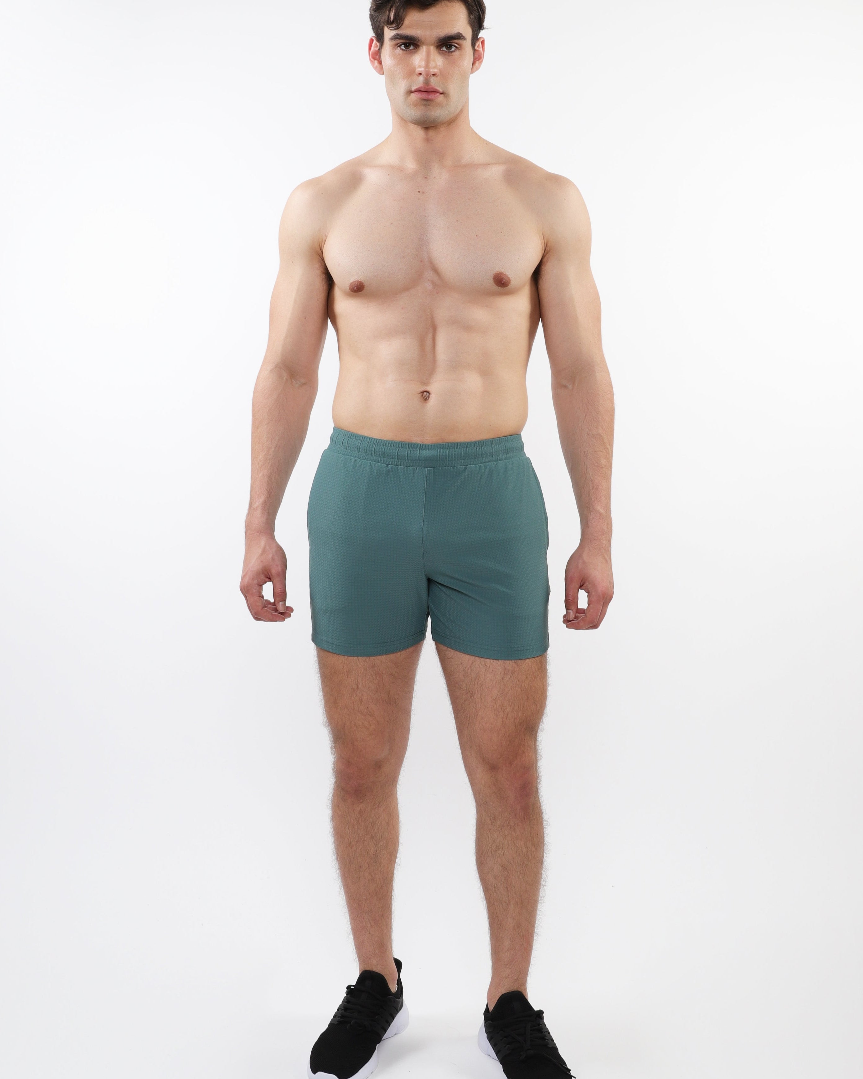 FERN TEXTURED MESH STRETCH PERFORMANCE SHORTS ST-1466-94
