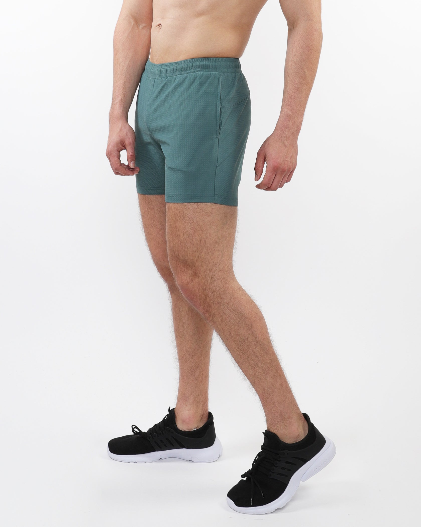 FERN TEXTURED MESH STRETCH PERFORMANCE SHORTS ST-1466-94