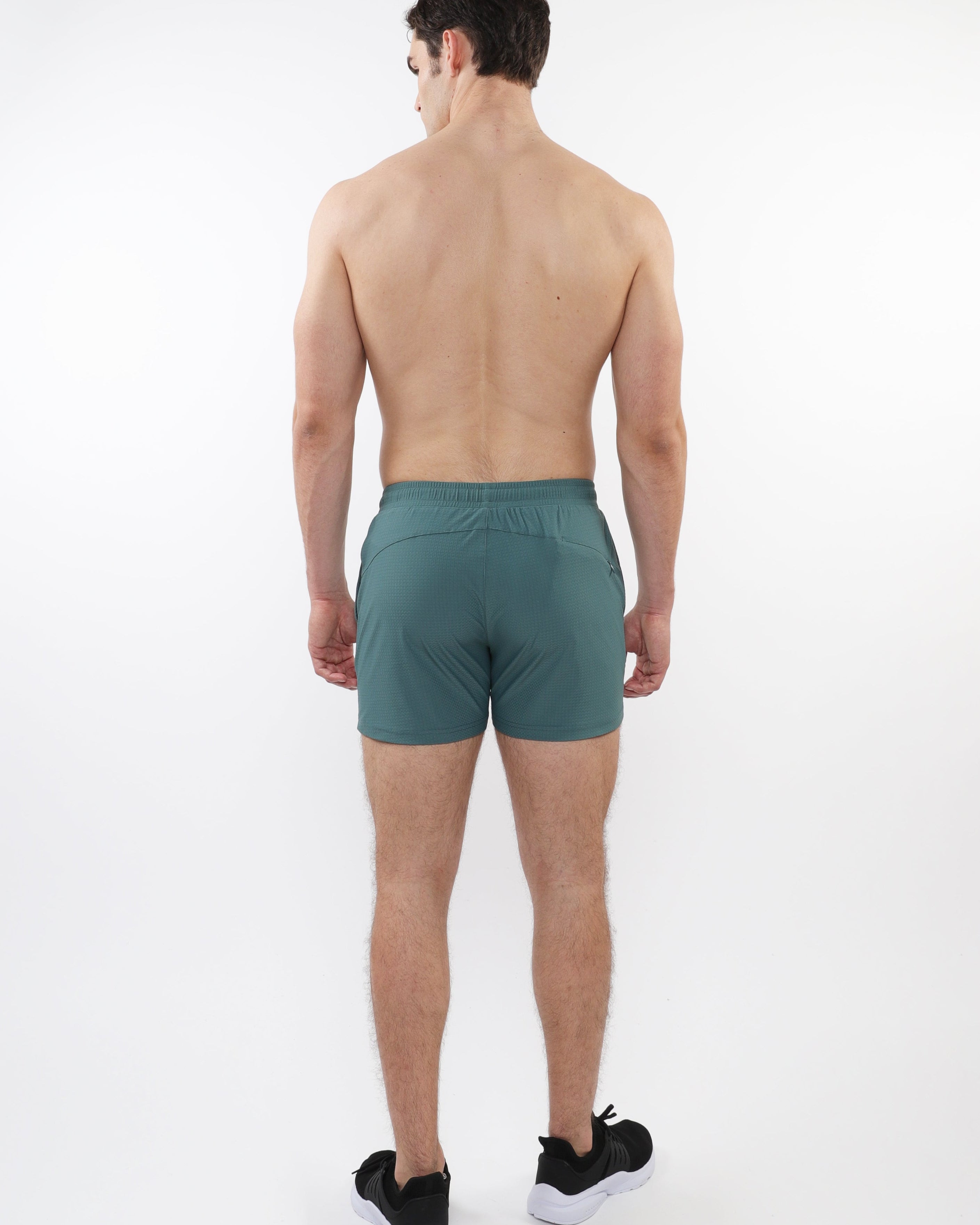 FERN TEXTURED MESH STRETCH PERFORMANCE SHORTS ST-1466-94