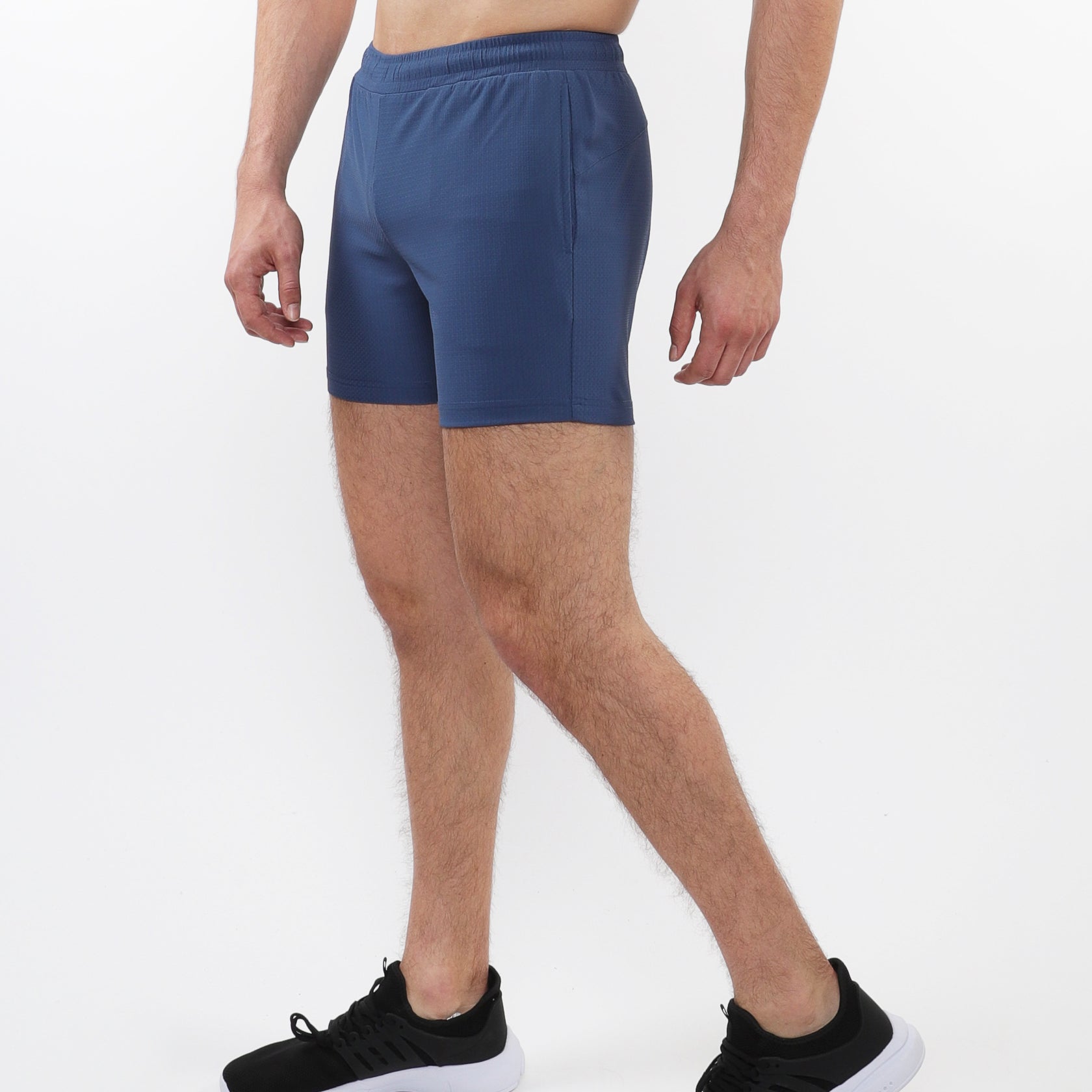 PACIFIC BLUE TEXTURED MESH STRETCH PERFORMANCE SHORTS ST-1466-94