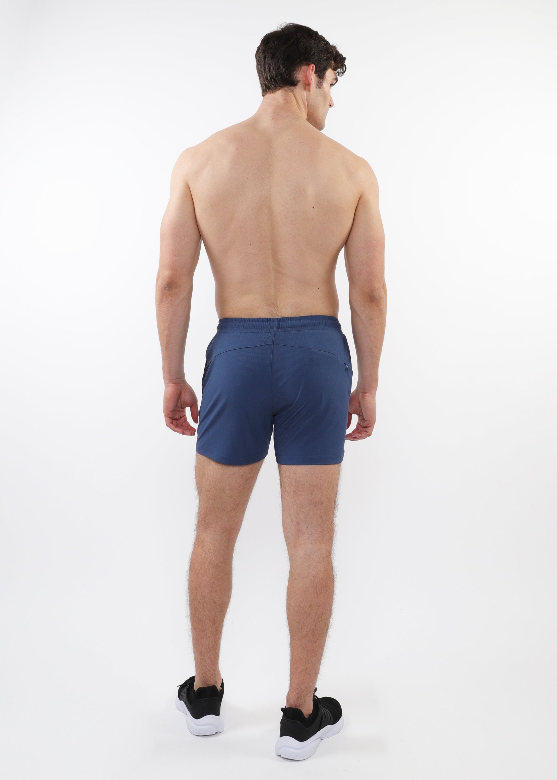 PACIFIC BLUE TEXTURED MESH STRETCH PERFORMANCE SHORTS ST-1466-94