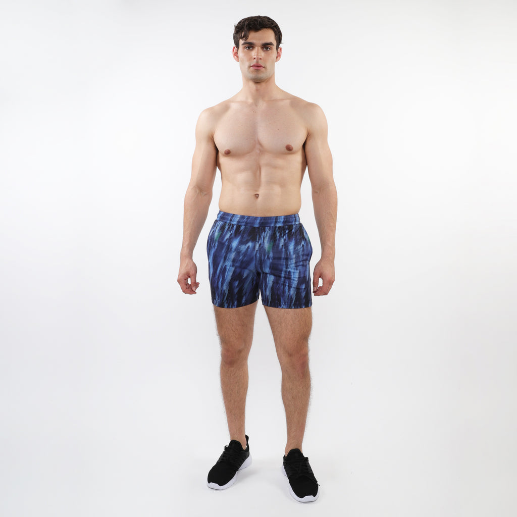ファッション PRINTED ABSTRACT NAVY/COBALT MESH SHORTS PERFORMANCE STRETCH パンツ