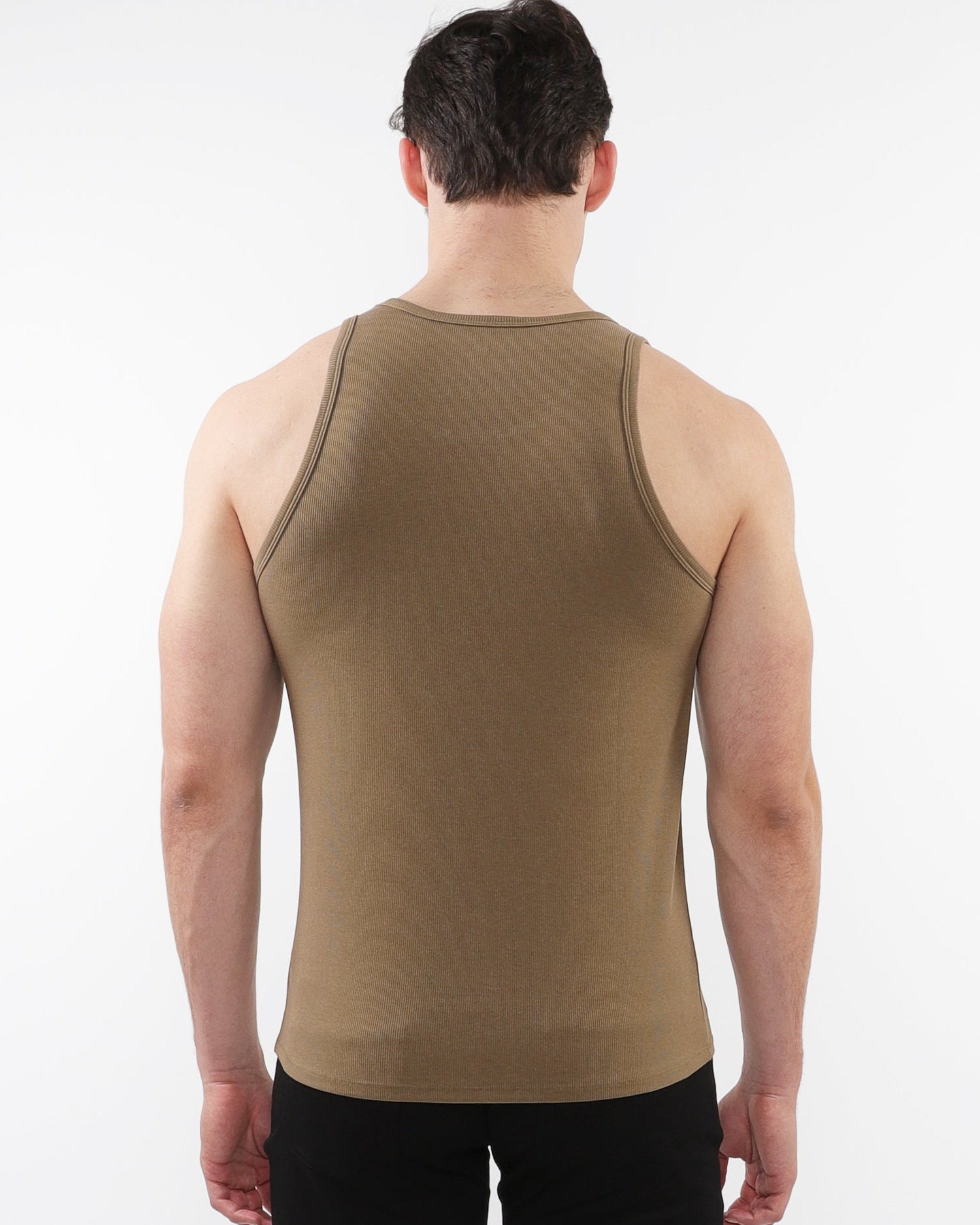 CIDER RIB STRETCH TENCEL COTTON TANK ST-16004-01