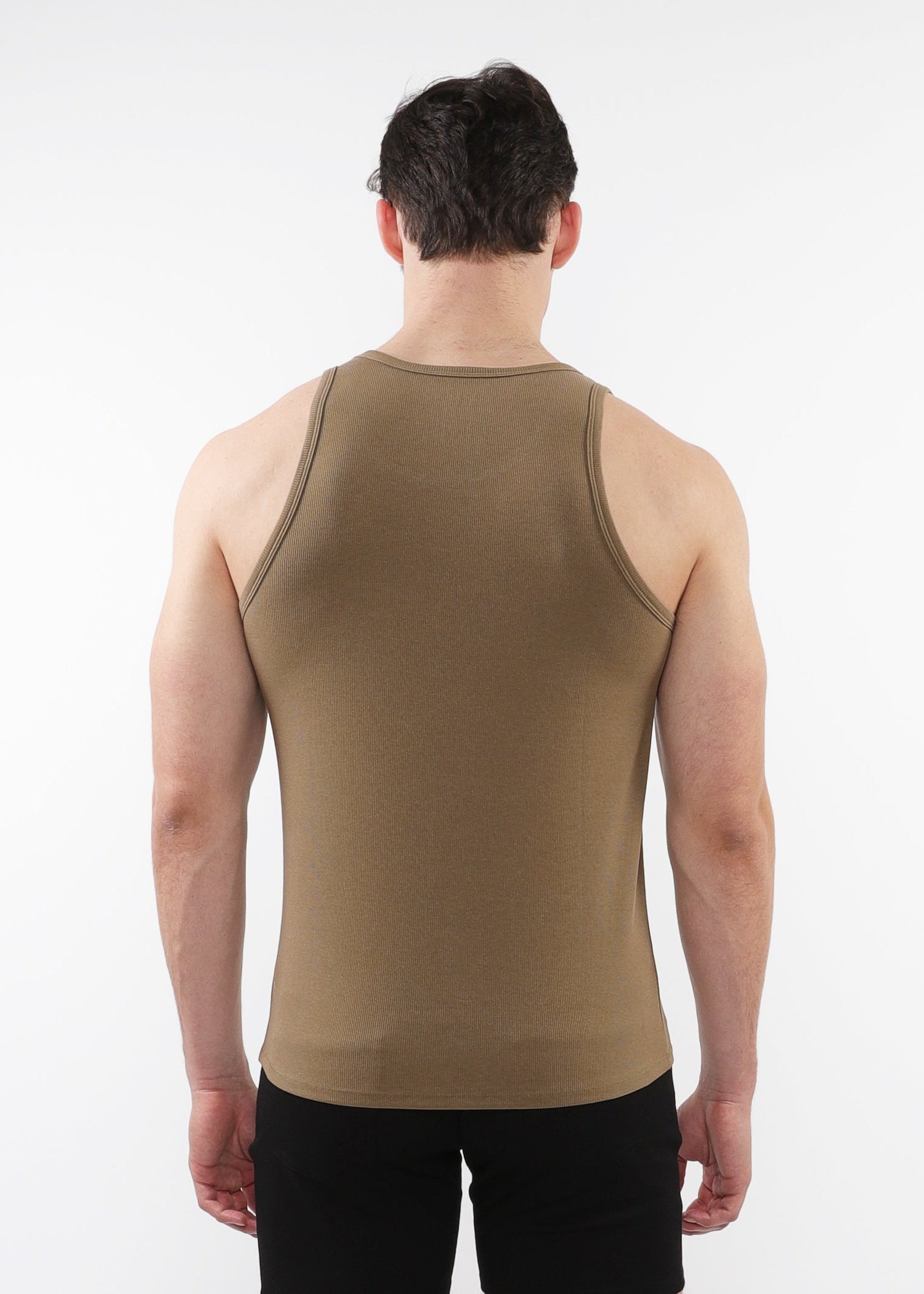 CIDER RIB STRETCH TENCEL COTTON TANK ST-16004-01