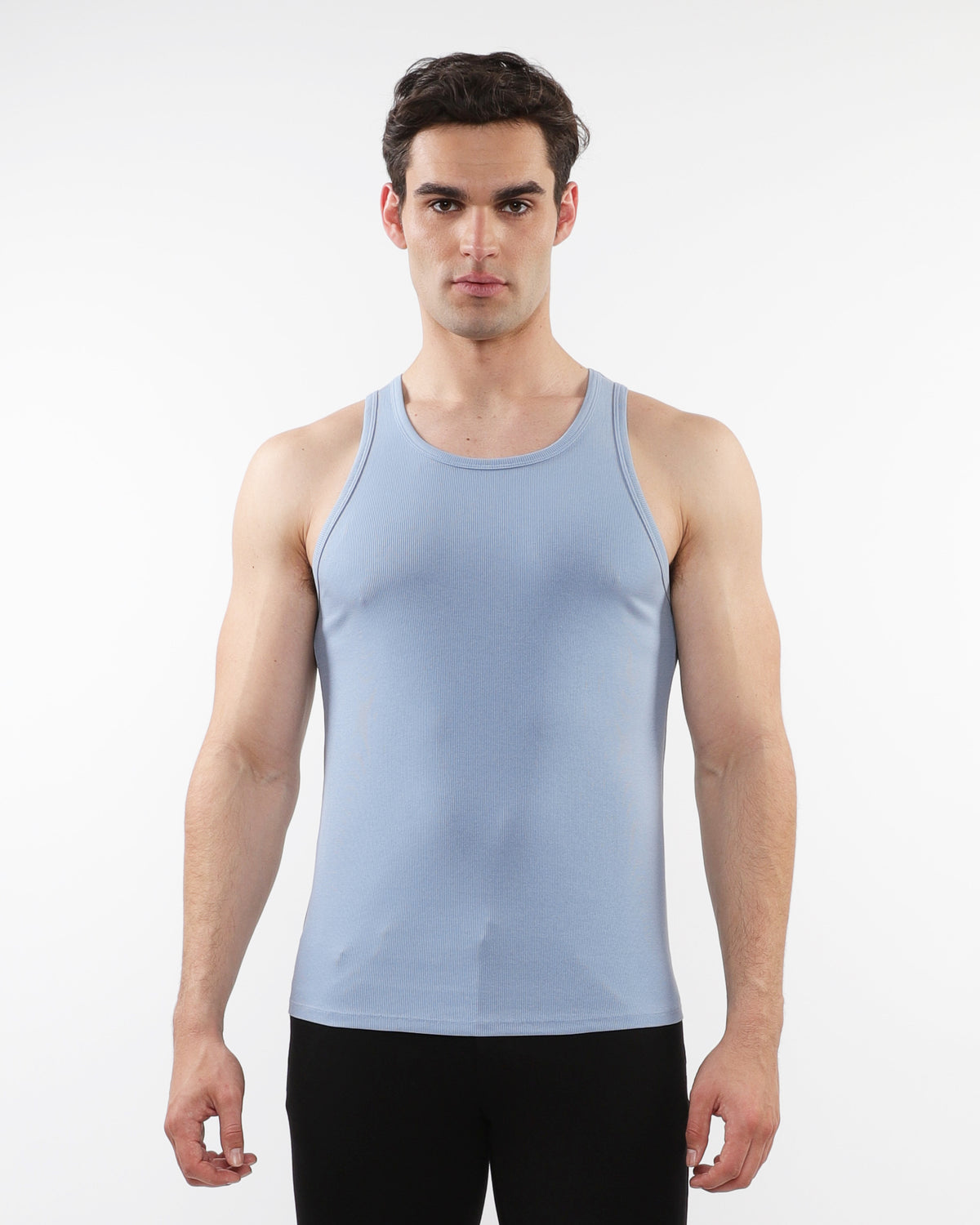 COAST RIB STRETCH TENCEL COTTON TANK ST-16004-01