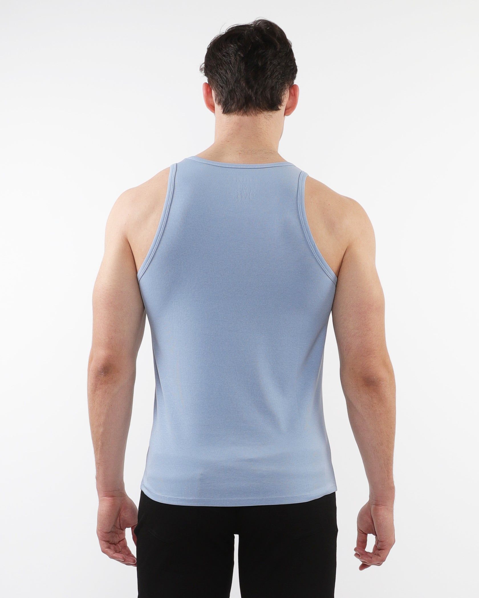COAST RIB STRETCH TENCEL COTTON TANK ST-16004-01