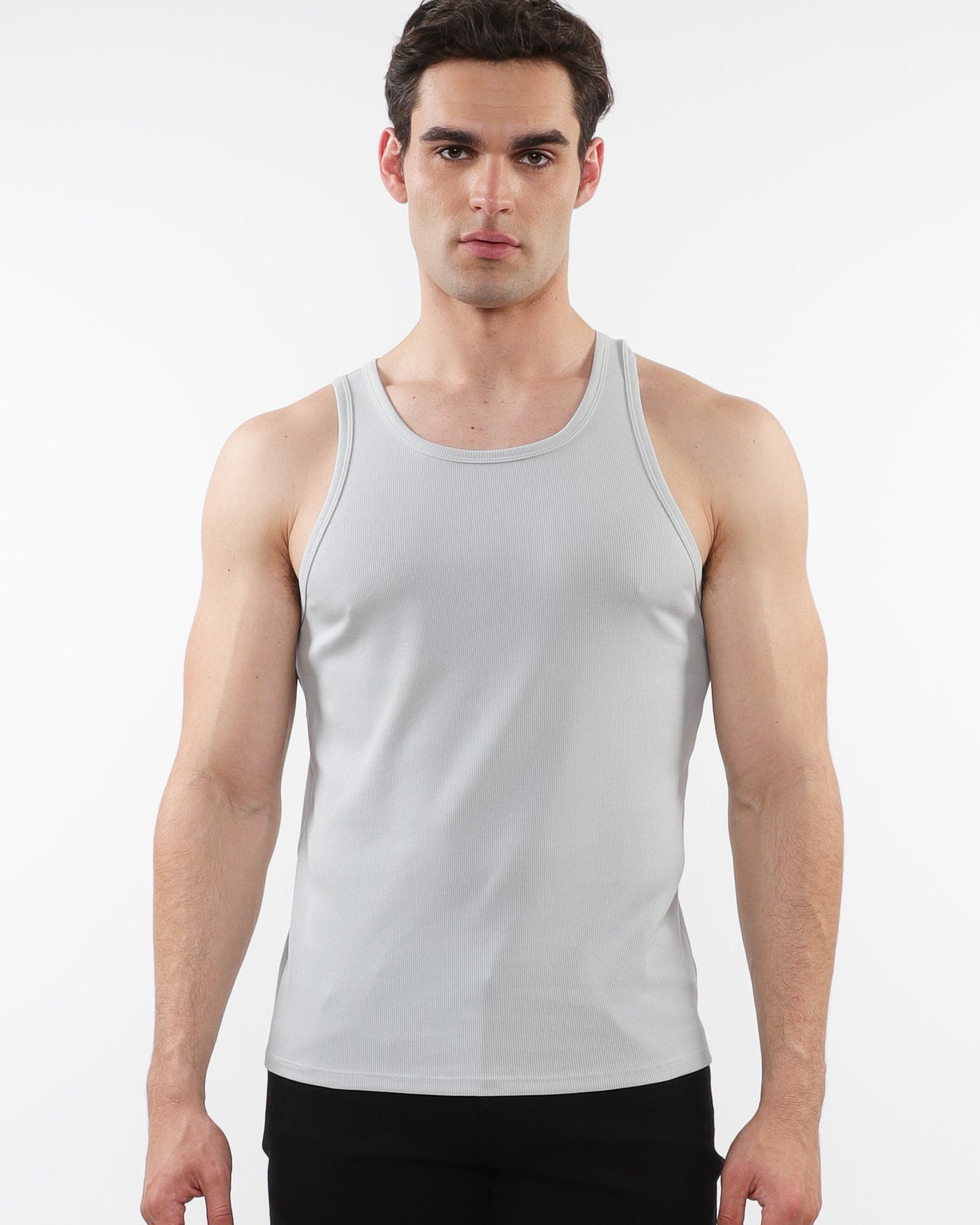 ICEBERG RIB STRETCH TENCEL COTTON TANK ST-16004-01
