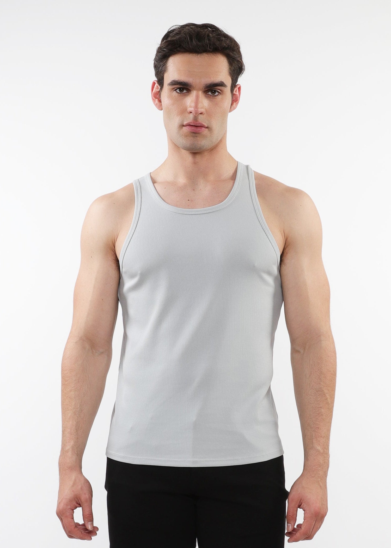 ICEBERG RIB STRETCH TENCEL COTTON TANK ST-16004-01