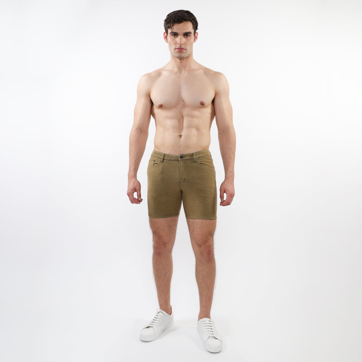 SIERRA 5" WASHED LOOPBACK STRETCH KNIT SHORTS ST-1932-45