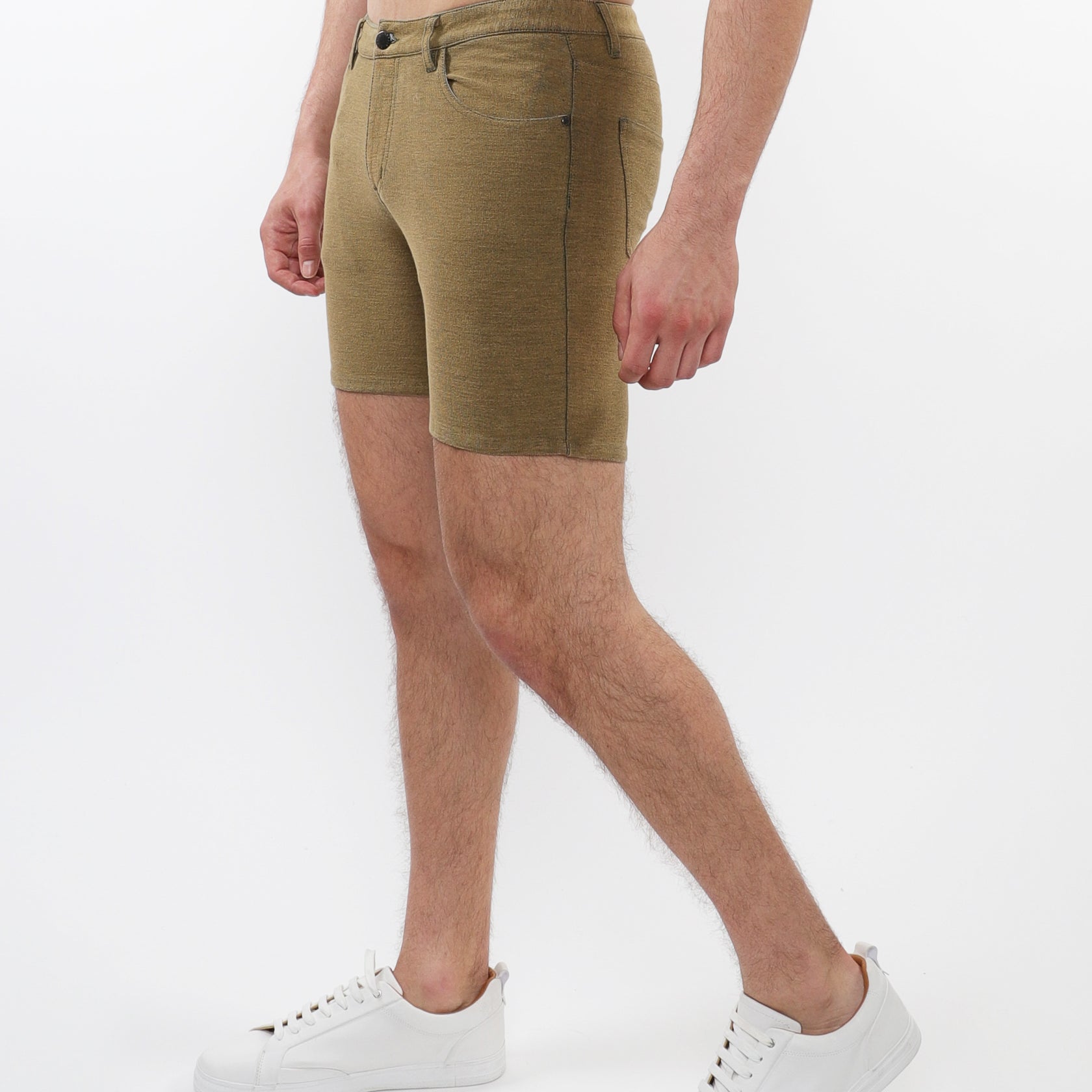 SIERRA 5" WASHED LOOPBACK STRETCH KNIT SHORTS ST-1932-45