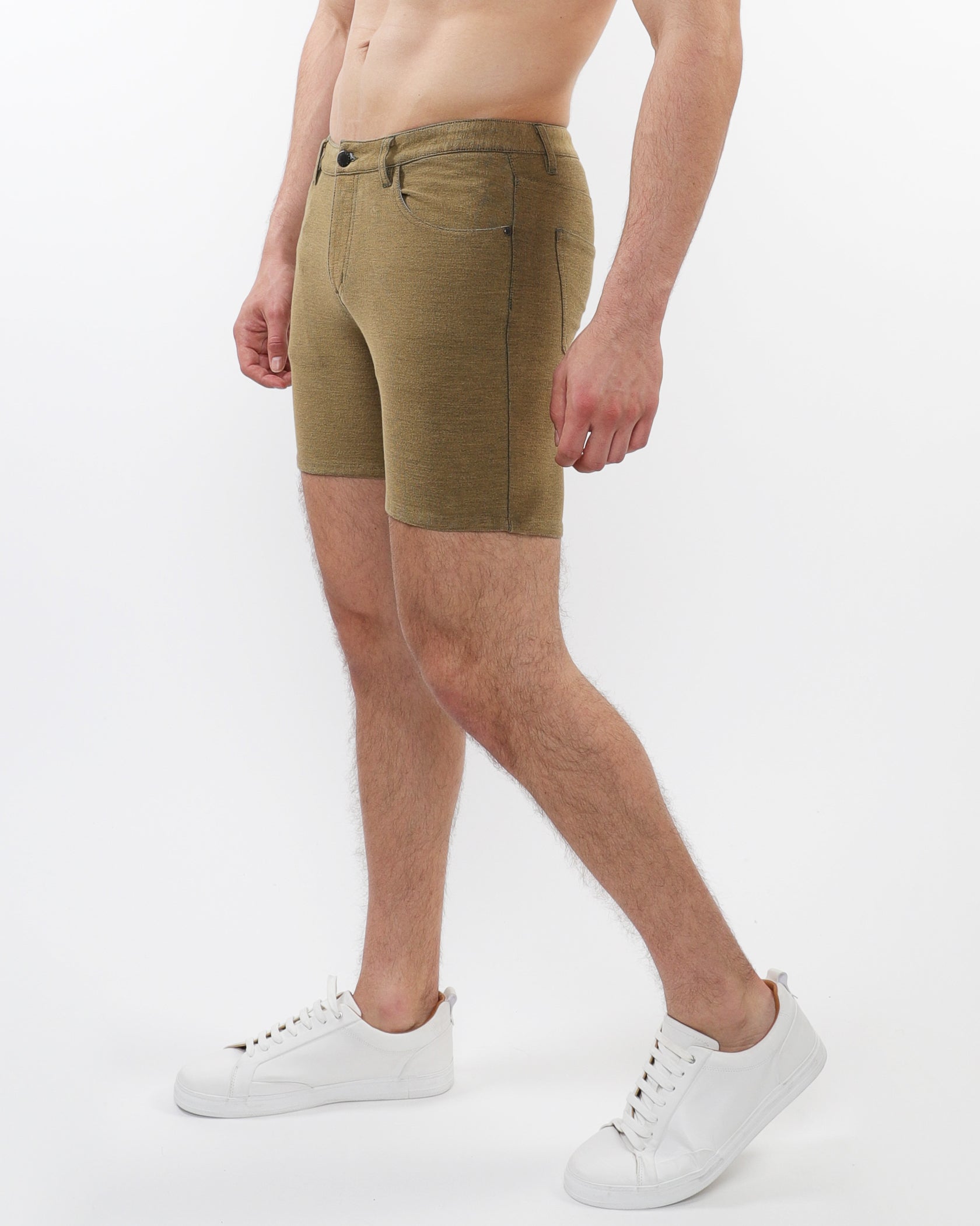 SIERRA 5" WASHED LOOPBACK STRETCH KNIT SHORTS ST-1932-45