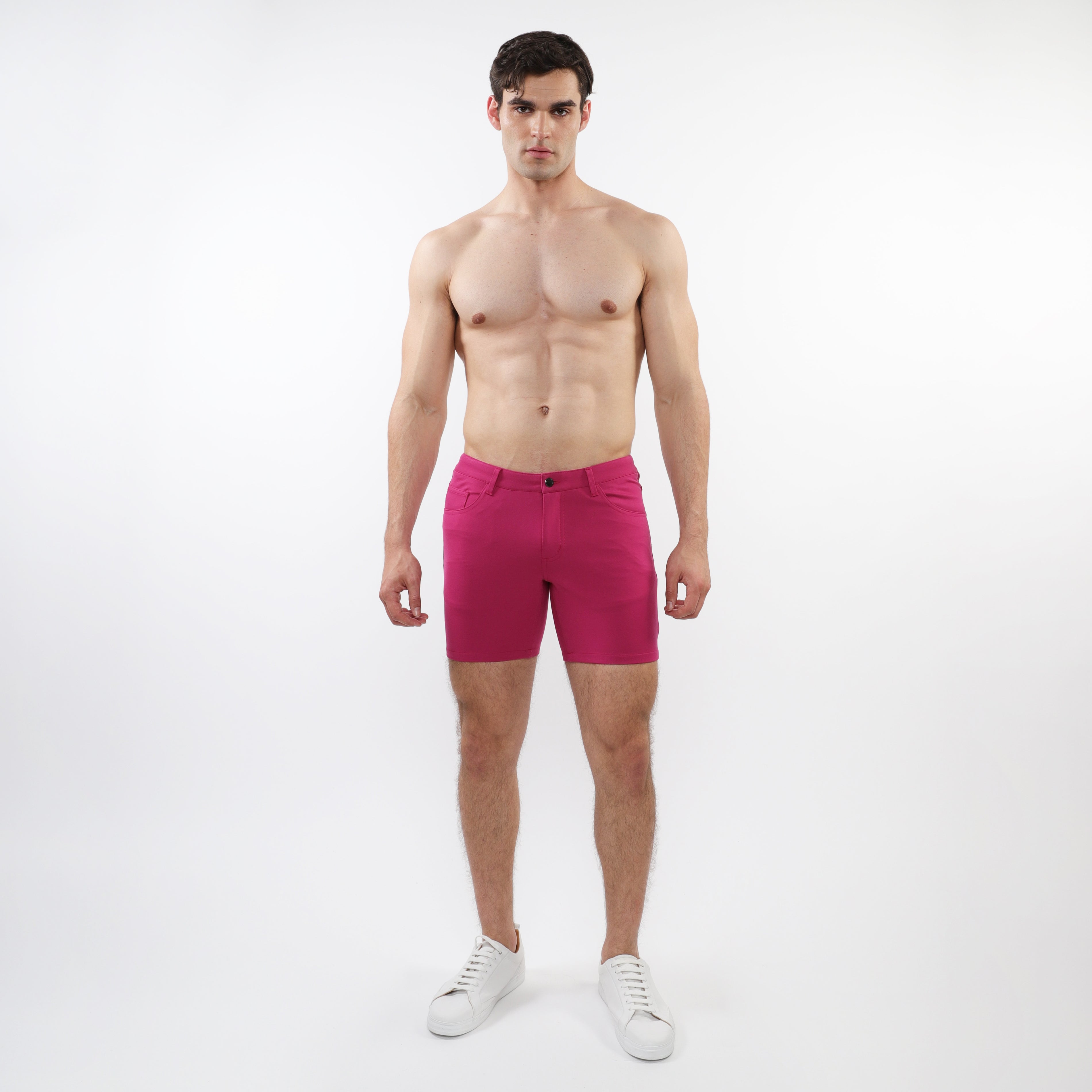 BERRY 5" INSEAM SOLID STRETCH KNIT JEANS SHORTS ST-1932