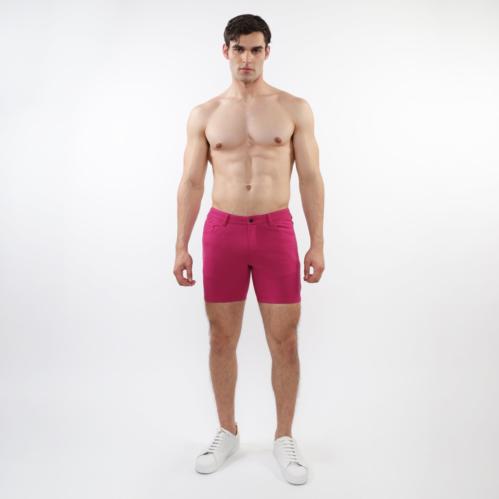BERRY 5" INSEAM SOLID STRETCH KNIT JEANS SHORTS ST-1932