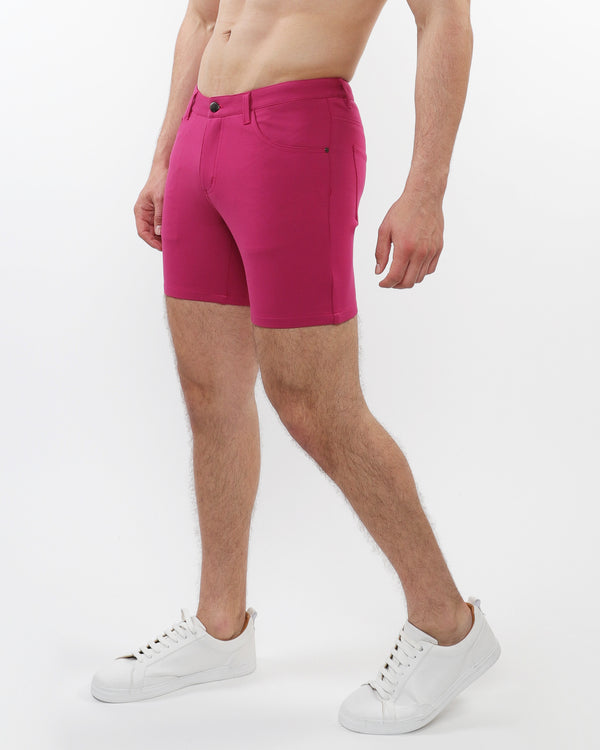 BERRY 5" INSEAM SOLID STRETCH KNIT JEANS SHORTS ST-1932