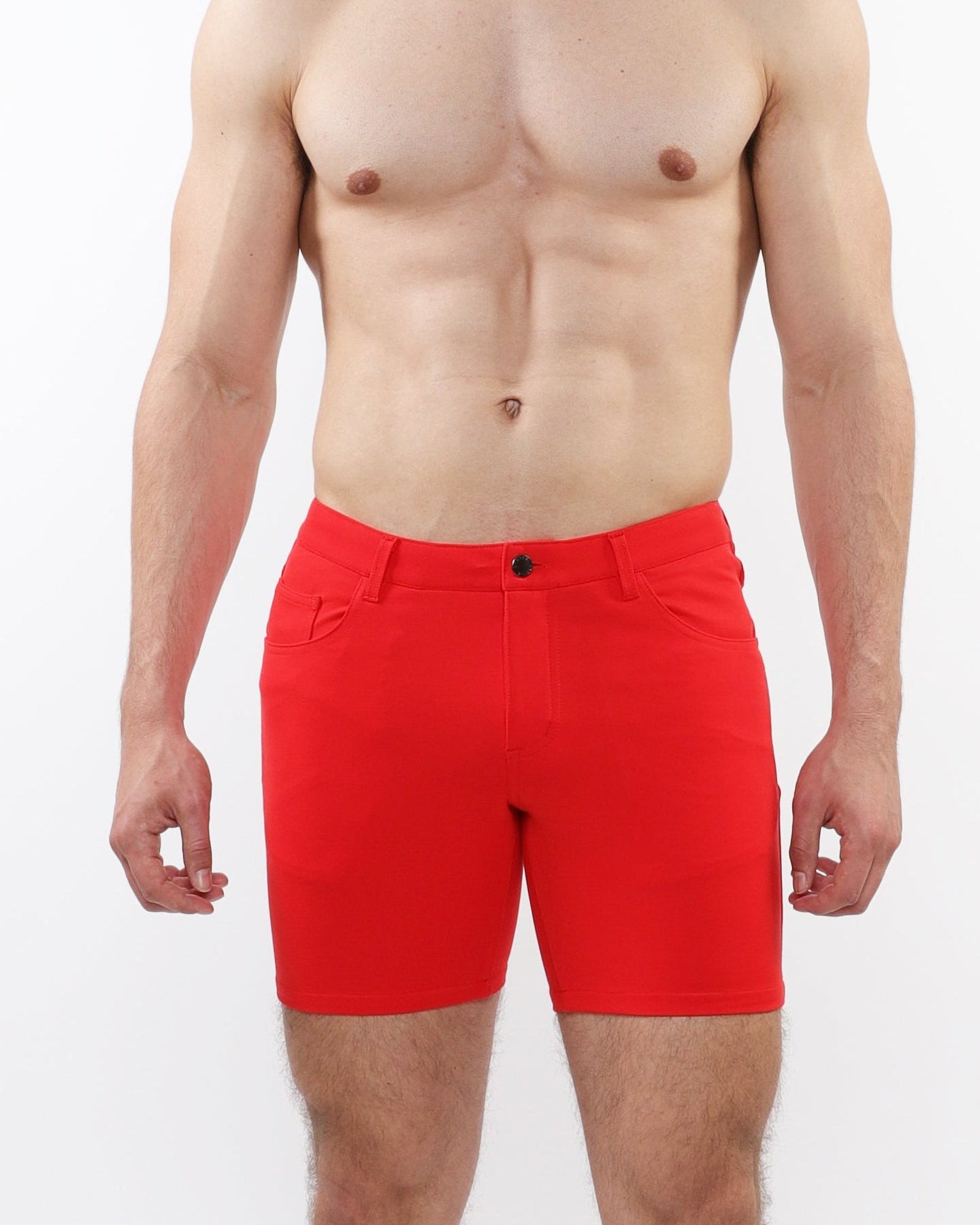 PERSIMMON 5" INSEAM SOLID STRETCH KNIT JEANS SHORTS ST-1932