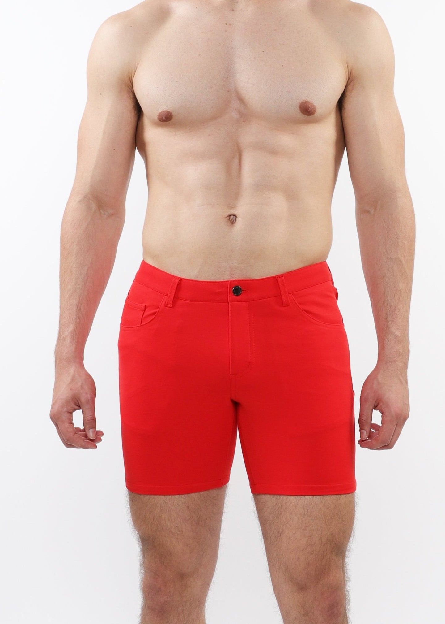 PERSIMMON 5" INSEAM SOLID STRETCH KNIT JEANS SHORTS ST-1932