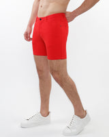 PERSIMMON 5" INSEAM SOLID STRETCH KNIT JEANS SHORTS ST-1932